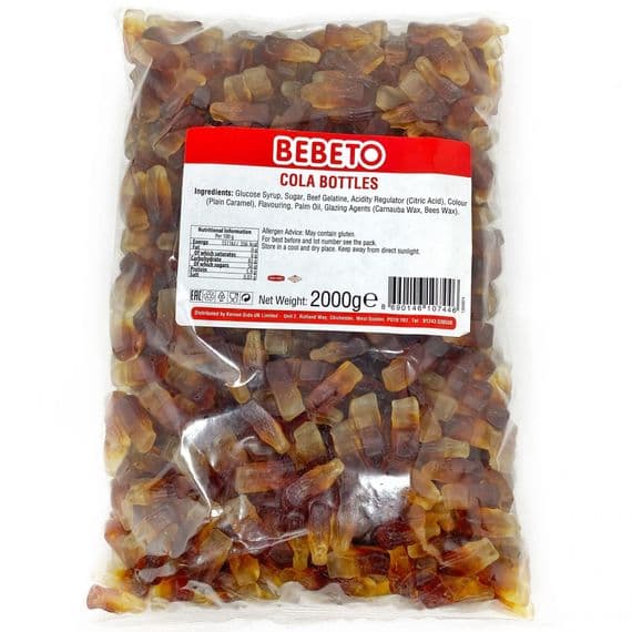 Bebeto Cola Bottles: Halal Jelly Sweets in Bulk