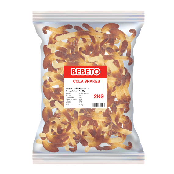 Bebeto Cola Snakes 2Kg