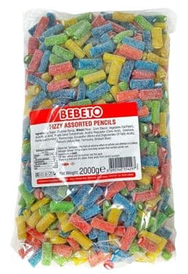 BEBETO FIZZY ASSORTED PENCILS 2KG