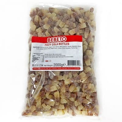 BEBETO FIZZY COLA BOTTLES 2KG