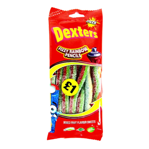 Bebeto Fizzy Rainbow Pencils: Bulk Party Sweets 12x160g