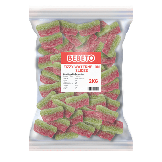 Bebeto Fizzy Watermelon Slices 2kg