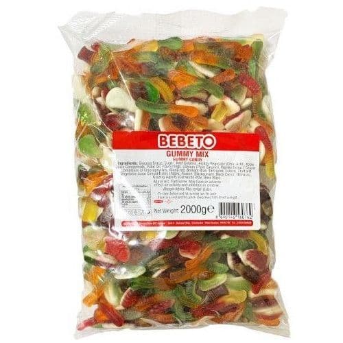 Bebeto Gummy Mix: Halal Jelly Sweets Bulk 2kg