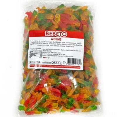 BEBETO JELLY WORMS 2KG