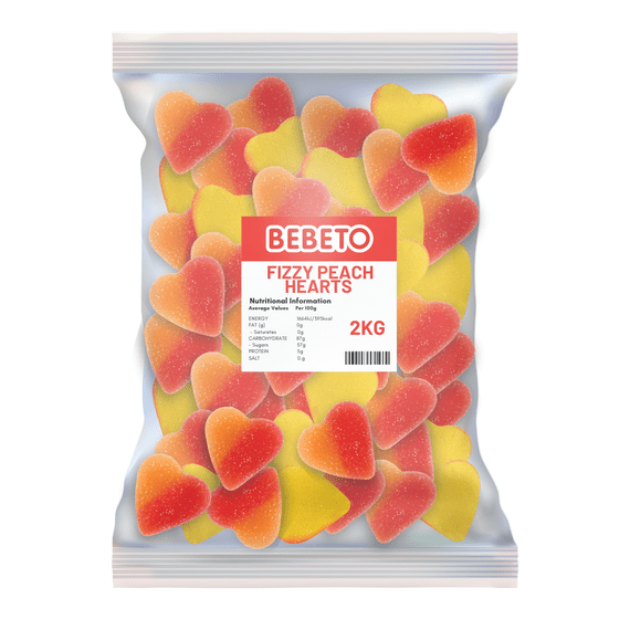 BEBETO PEACH HEARTS 2KG