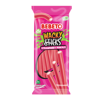 Bebeto Wacky Sticks Strawberry Pencils 12x160g £1 PMP