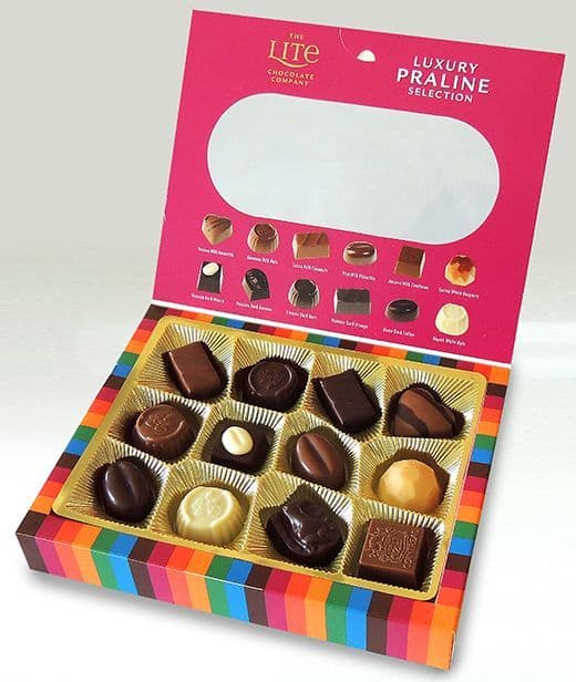 BELGIAN LITE CHOCOLATE BOX 10 x 145g