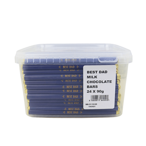 Best Dad Milk Chocolate Bars 24x90g