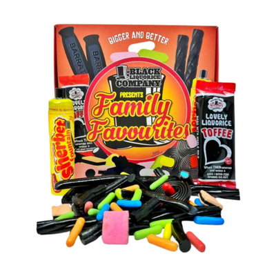 BLACK LIQUORICE COMPANY FAMILY FAVOURITES 350G