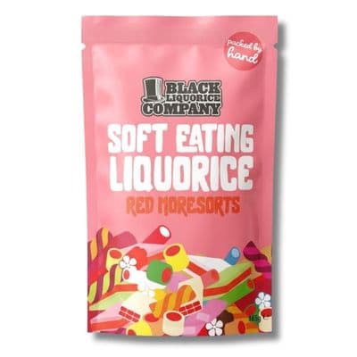 Black Liquorice Company Red Liquorice Moresorts 6x165g