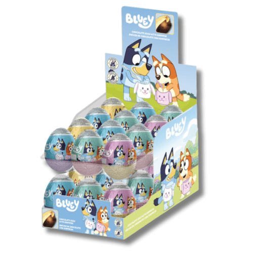 BLUEY MILK CHOCOLATE SUPRISE EGG 24 COUNT
