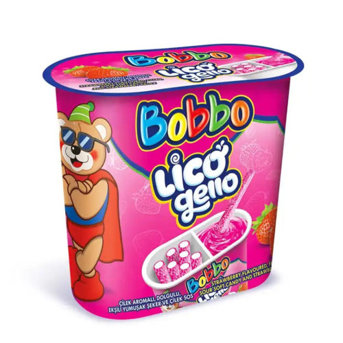 BOBBO LICO & GELLO STRAWBERRY 12X45G