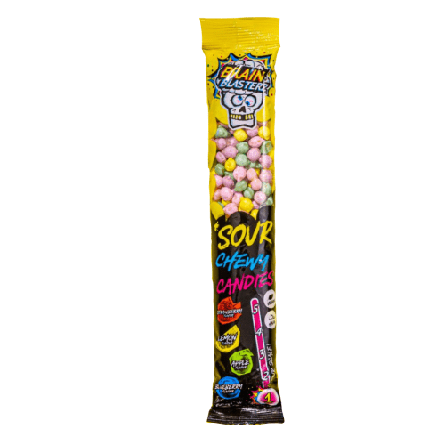 BRAIN BLASTERZ SOUR CHEWY CANDIES 12x60g