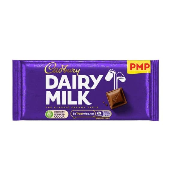 Cadbury Dairy Milk 22 X 95g PMP £1.75