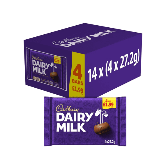 Cadbury Dairy Milk PMP £1.99 14X4 Pack