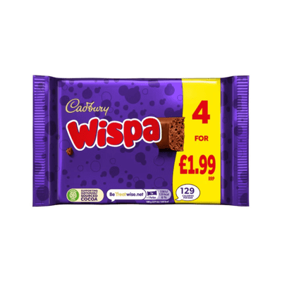 Cadbury Wispa 11X4 Bar Pack £1.99 PMP