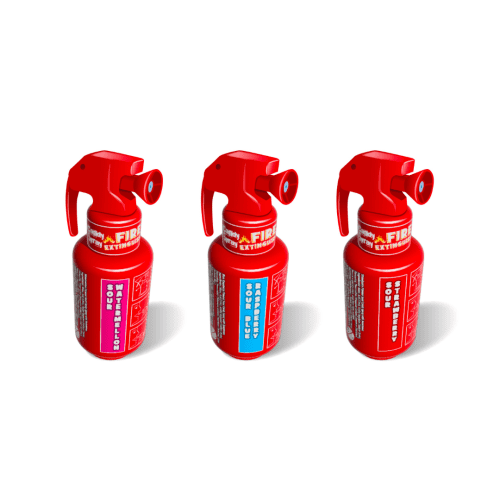 CANDY CASTLE MUTATIONS CANDY SPRAY FIRE EXTINGUISHER PMP £1.25 12X50ML