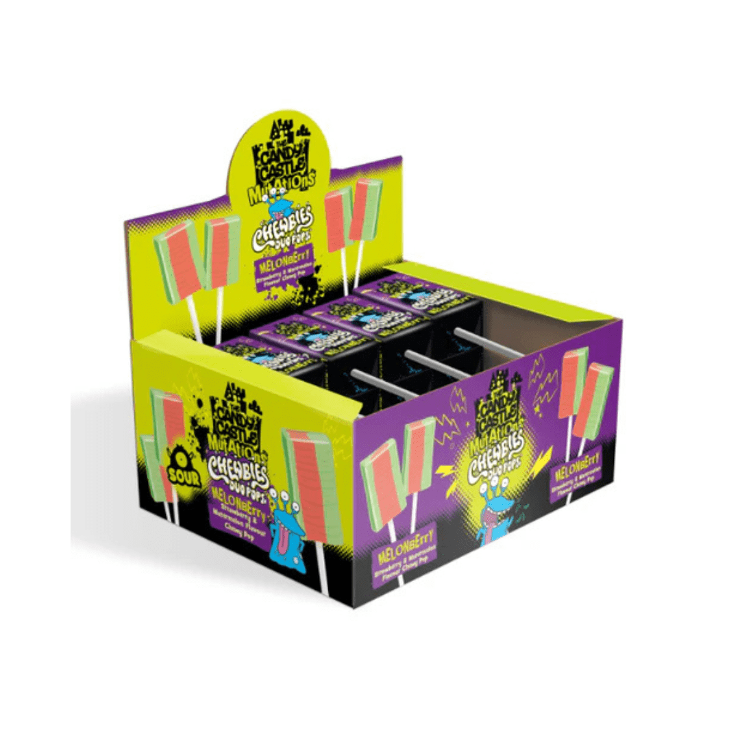 Candy Castle Mutations Chewbies Duo Pops Melonberry 30x10g Candy Castle Mutations Chewbies Duo Pops Melonberry 30x10g
