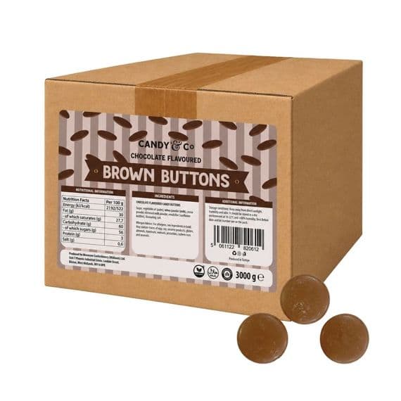 Candy & Co Brown Buttons 3kg