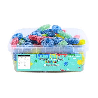 CANDY CRAVE FIZZY TONGUE PAINTER DUMMIES TUB 600g