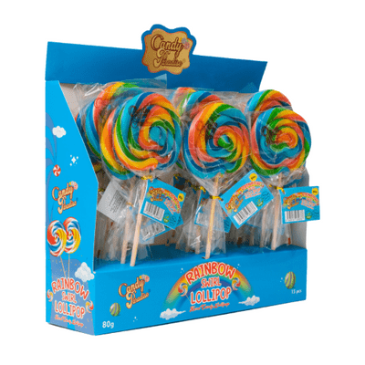 Candy Paradise Rainbow Swirl Lollipop 15x80g
