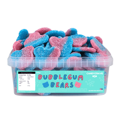 CANDYCRAVE BUBBLEGUM BEARS TUB 600g