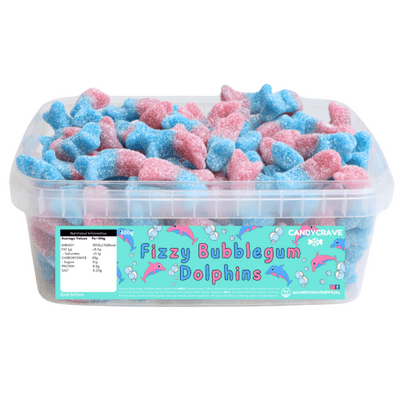 CANDYCRAVE BUBBLEGUM DOLPHIN TUB 600g