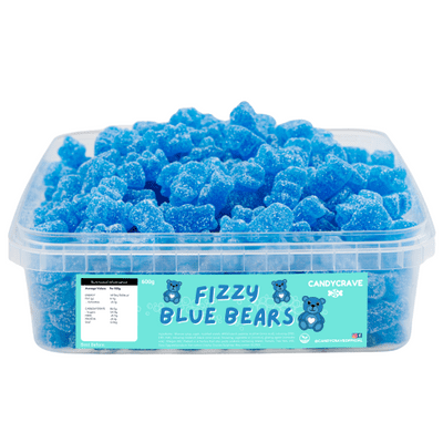 CANDYCRAVE FIZZY BLUE BEARS TUB 600g