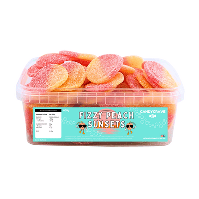 CANDYCRAVE FIZZY PEACH SUNSETS TUB 600g