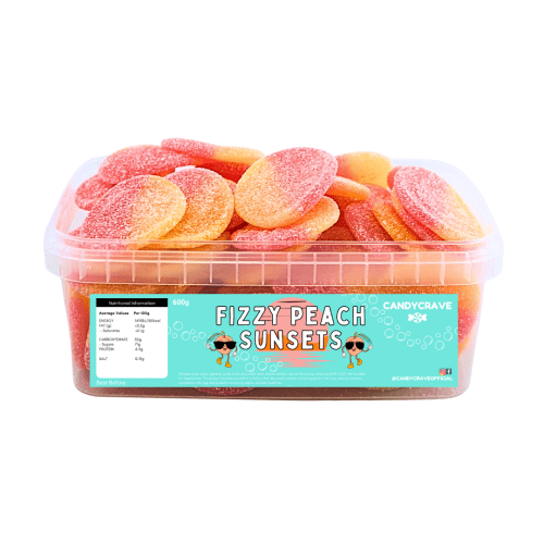 CANDYCRAVE FIZZY PEACH SUNSETS TUB 600g