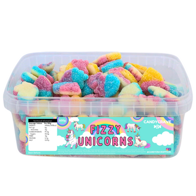 CANDYCRAVE FIZZY UNICORNS TUB 600g