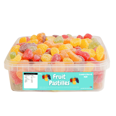 CANDYCRAVE FRUIT PASTILLES 600G TUB