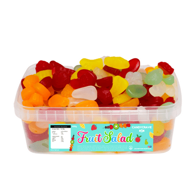 CANDYCRAVE FRUIT SALAD GUMS TUB 600g