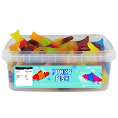 CANDYCRAVE FUNKY FISH TUB 600g
