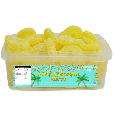 CANDYCRAVE PINEAPPLE SLICES TUB 600g