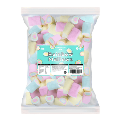 CANDYCRAVE RAINBOW MARSHMALLOWS 1KG