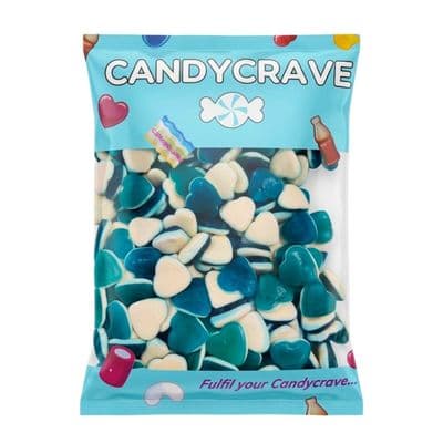 Candycrave Super Value Blue Raspberry Hearts 1kg