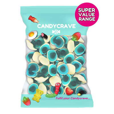 Candycrave Super Value Blue Raspberry Mushrooms 1kg