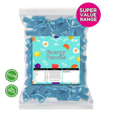 CANDYCRAVE SUPER VALUE ENERGY PENCILS 1KG