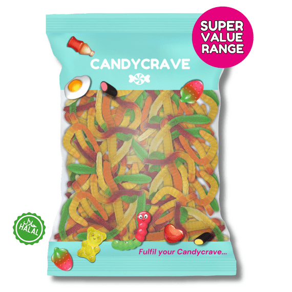 CANDYCRAVE SUPER VALUE JELLY WORMS