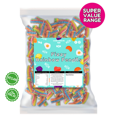 CANDYCRAVE SUPER VALUE LIQUORICE CREAM ROCK 1KG
