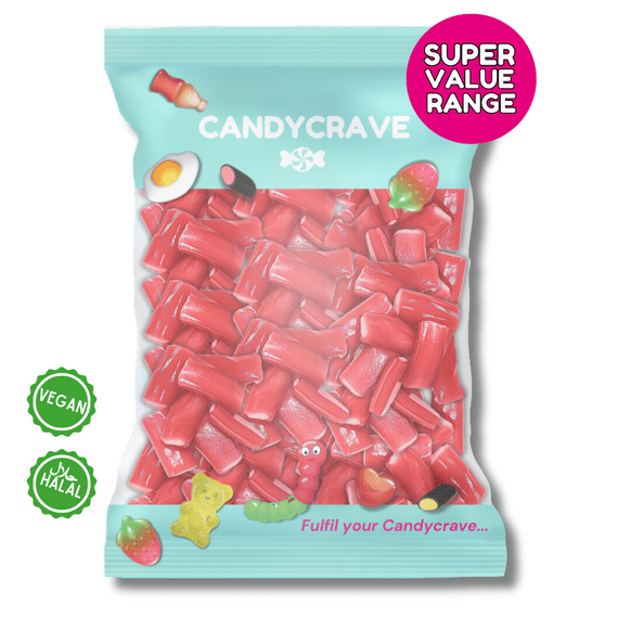 CANDYCRAVE SUPER VALUE STRAWBERRY PENCILS 1KG