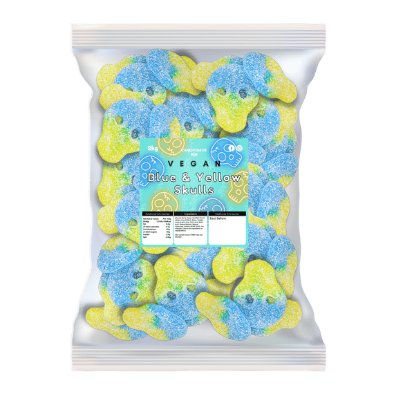 Candycrave Vegan Blue and Yellow Skulls 2kg