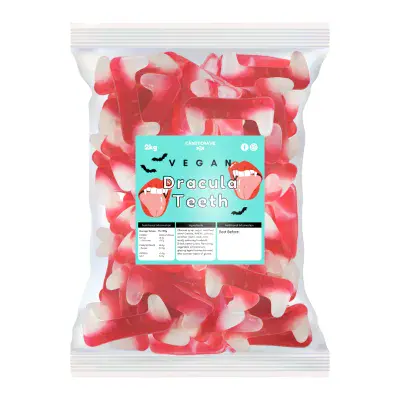 CANDYCRAVE VEGAN DRACULA TEETH 2KG