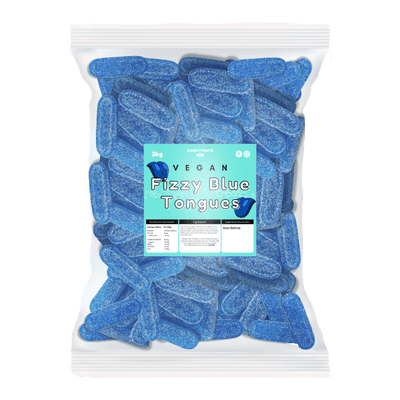 CANDYCRAVE VEGAN FIZZY BLUE TONGUES 2KG