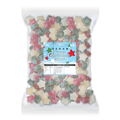 CANDYCRAVE VEGAN FIZZY CHRISTMAS STARS 2KG