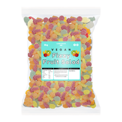 CANDYCRAVE VEGAN FIZZY FRUIT SALAD GUMS 2KG
