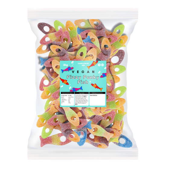 CANDYCRAVE VEGAN FIZZY FUNKY FISH 2KG