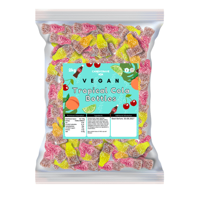 Candycrave Vegan Fizzy Tropical Cola Bottles 2kg