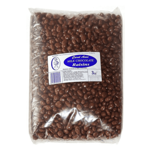 CAROL ANNE MILK CHOC RAISINS 3KG